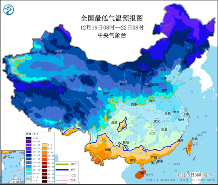 今日全国温度分布图图片