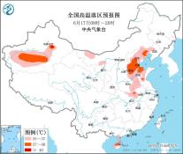 高温黄色预警：河南安徽辽宁等地将有39℃高温