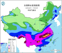 未来10天长江中下游附近地区强降雨将持续