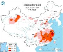 高温黄色预警：湖北重庆广西等地局地可达40℃以上