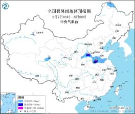 西北地区东部华北等地将有较强降雨  南方大部地区高温天气持续