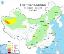 新疆南部、青海北部等地的部分地区有扬沙或浮尘天气