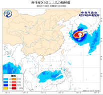 我国东海北部海域将有8~10级大风