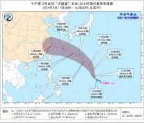 台风“贝碧嘉”向西北方向移动